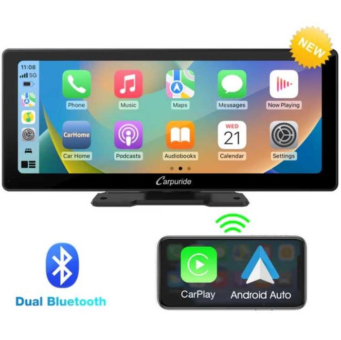 CARPURIDE W103 Pro 10.3-inch - Wireless Apple Carplay&Android Auto