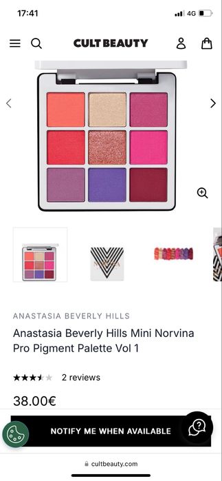 палитри сенки за очи anastasia beverly hills
