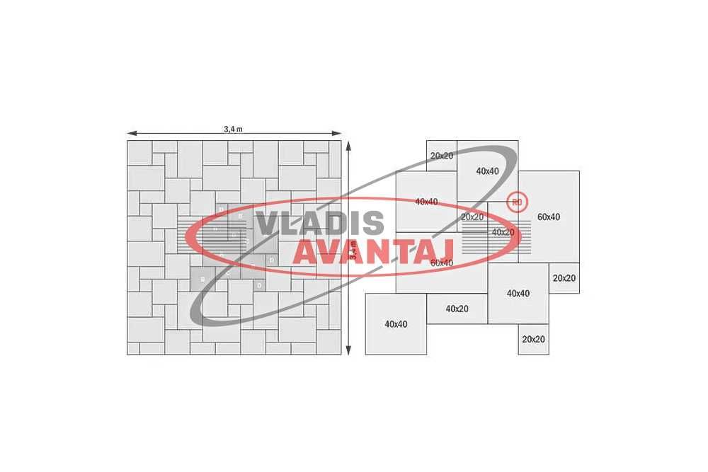 Pavaj travertin combi modulare Arvore 3cm Star stone
