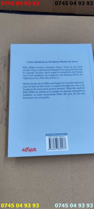 carte carti anul lui Billy Miller de Kevin Henkes cartonata