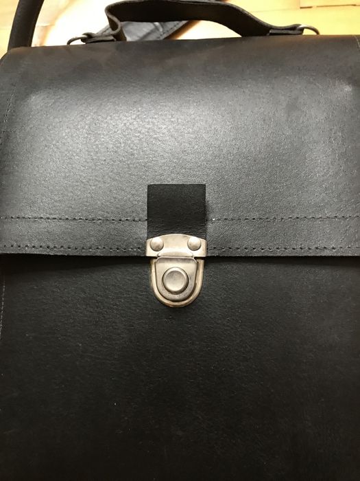 Geanta laptop piele noua facuta manual