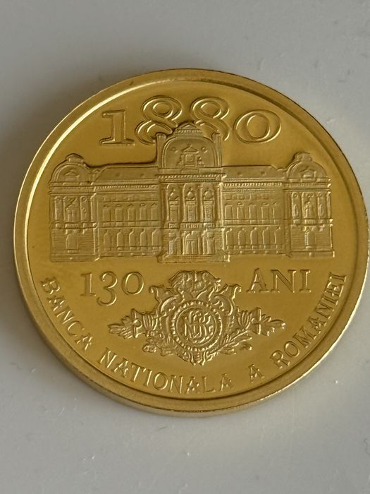 Moneda 200 lei emitent Monetaria Statului BNR predare personala 4200€