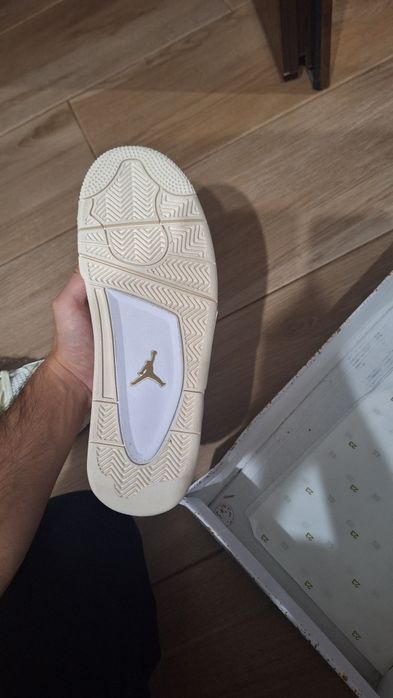 Air Jordan 4 Retro Metallic Gold, Full Box