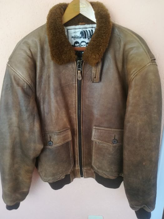 Geaca piele Aviator SPW mărimea xl