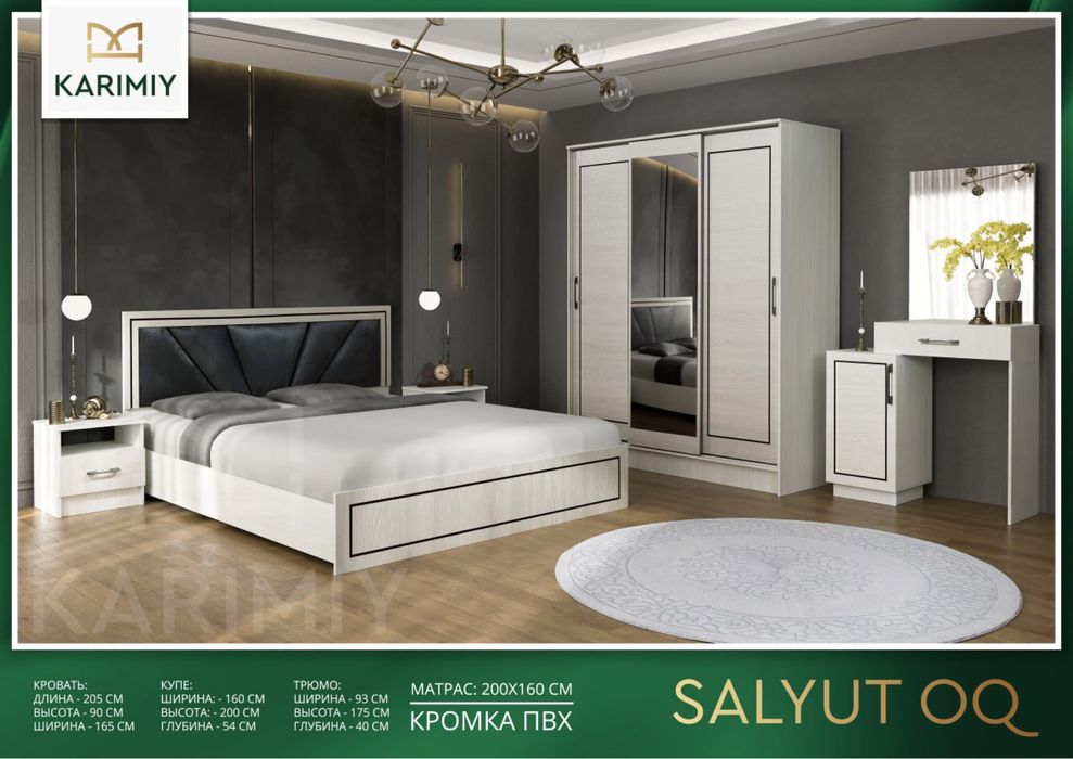 Sifatli yotoqxona mebellari arzon narxlarda