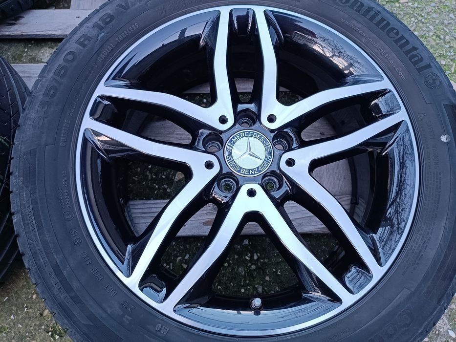 Лети джанти 18ки 5х112 Merdedes + летни гуми 235/50/18 Continental