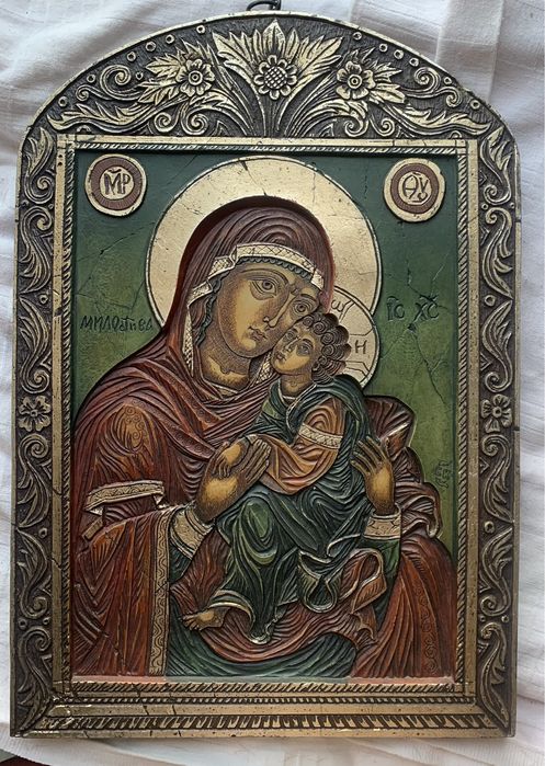 Икона дърворезба със сертификат