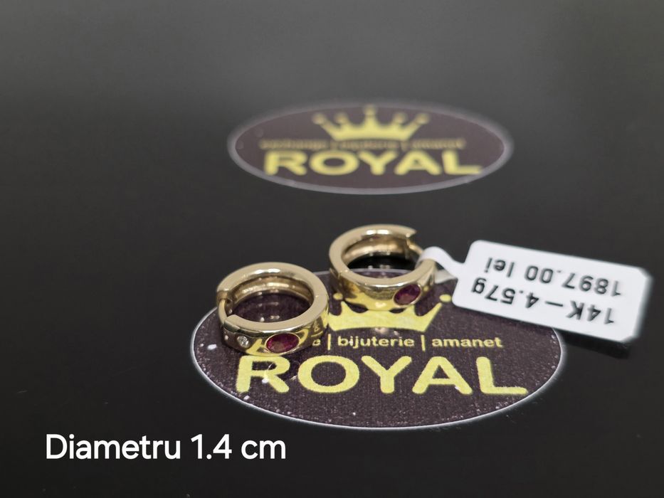 Bijuteria Royal: Cercei aur 14k4.57 gr