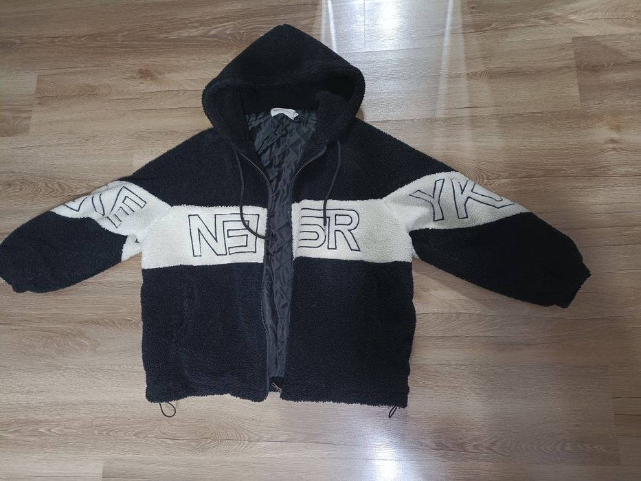 Стильная теплая куртка тедди