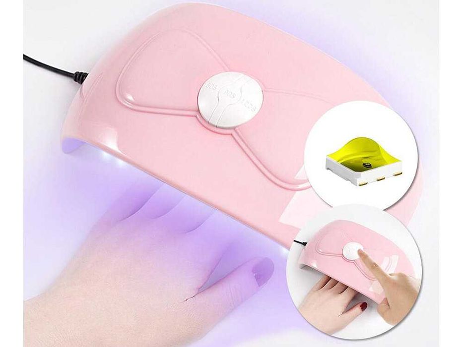 UV/Led комбинирана Панделка/Дъга лампа за маникюр 54W!
