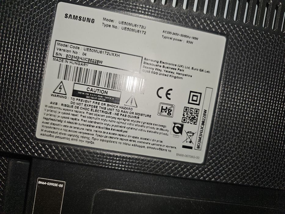 Телевизор Samsung UE50MU6172U
