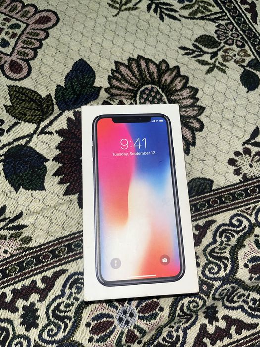 Айфон X коробка сатылады қара цвет