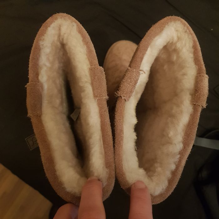 Cizme femei piele intoarsa si imblanite Bearpaw Marime 39