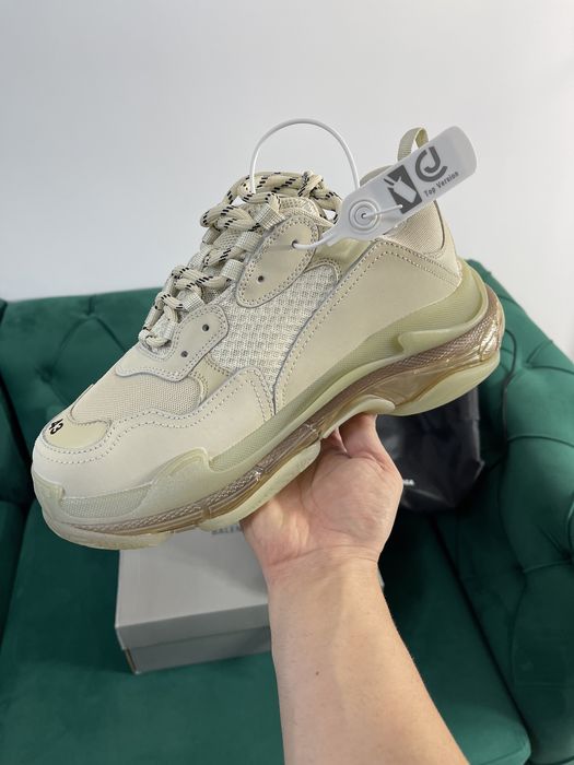 Adidasi Balenciaga Triple S Premium piele naturala