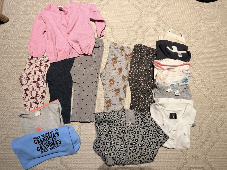 Голям лот дрешки за момиченце 80-86см