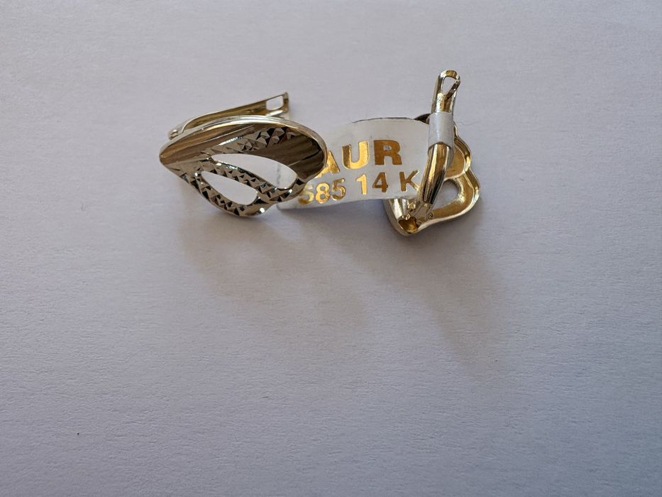 Cercei aur 14 K.