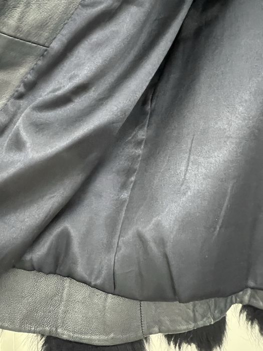 Vand blana de vulpe cu piele naturala