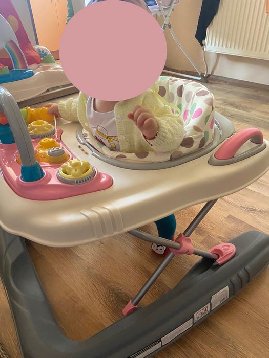 CANGAROO Проходилка 2в1 DOTTY розова