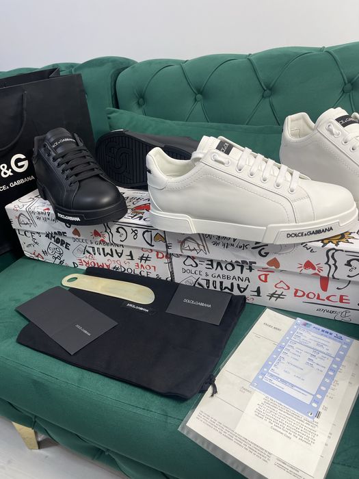 Adidasi Dolce Gabbana piele naturala 100% Full Box colectie noua