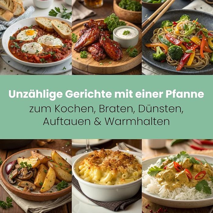 Нов електрически парти тиган парти Clatronic XXL PP 3570 C., 42 см