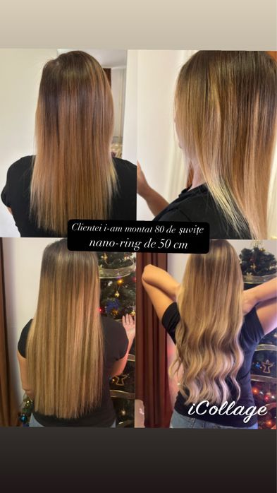 Aplic extensii de par natural