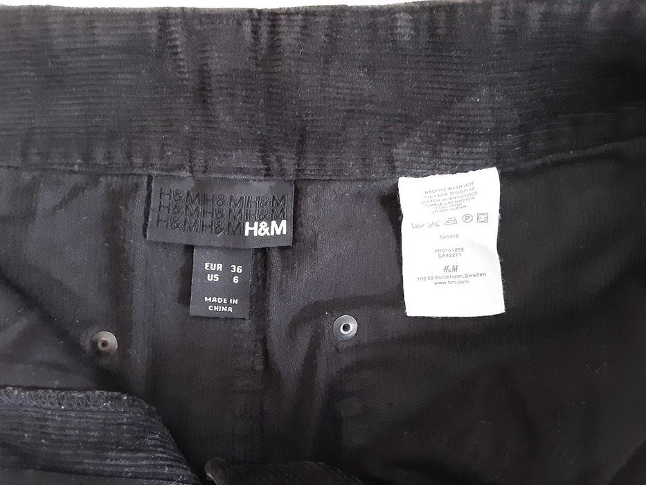 пола H&M джинсова, нова, черна №36