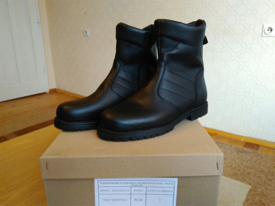 НОВИ ЗИМНИ Боти- 44,45,N ЕСТЕСТВЕНА кожа-България