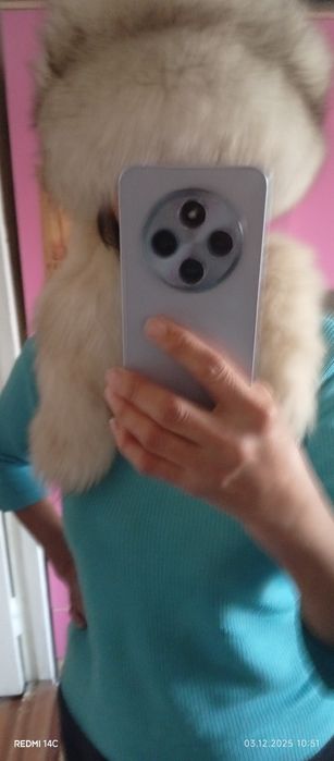 Срочно продам. Шапка мех песец