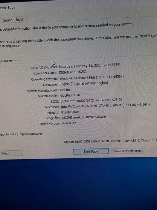 pc Dell gaming I5