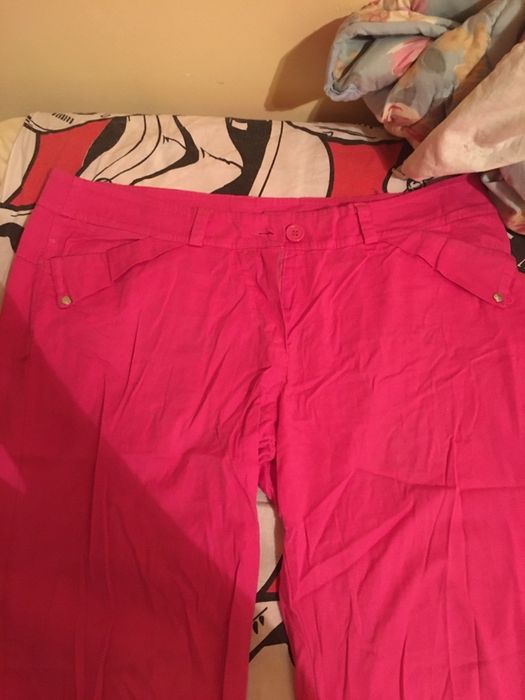 Pantaloni roz bumbac Marimea M-L