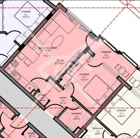 Двустаен апартамент в Поморие 786 - 23511