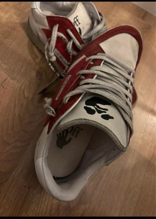 Sneakers Off White 5.0 low, vintage red/white, masura 41, barbati