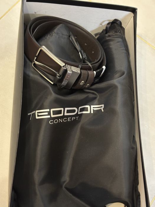 Кожени обувки и колан чисто нови Теодор Teodor