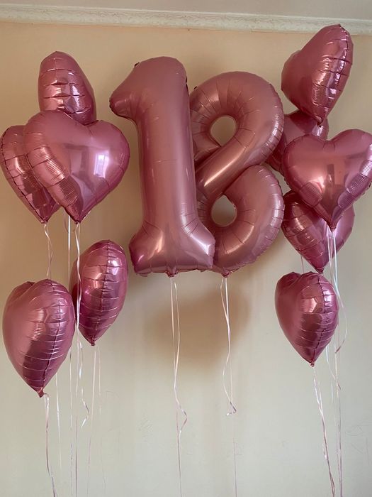 Шар ,Цифры сердечки