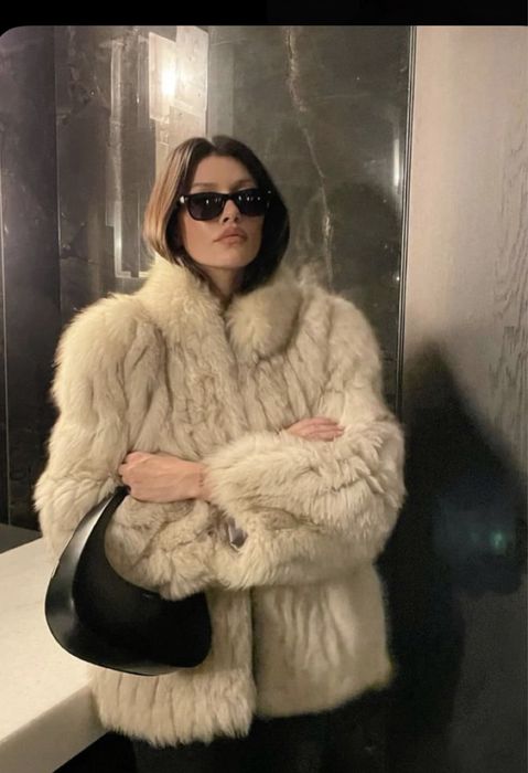 Палто, естествен косъм