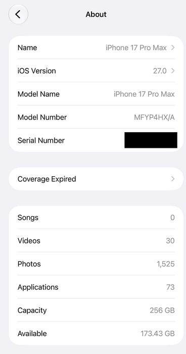iPhone 17 Pro Max 256 GB, Deep Blue, nano-SIM + eSIM