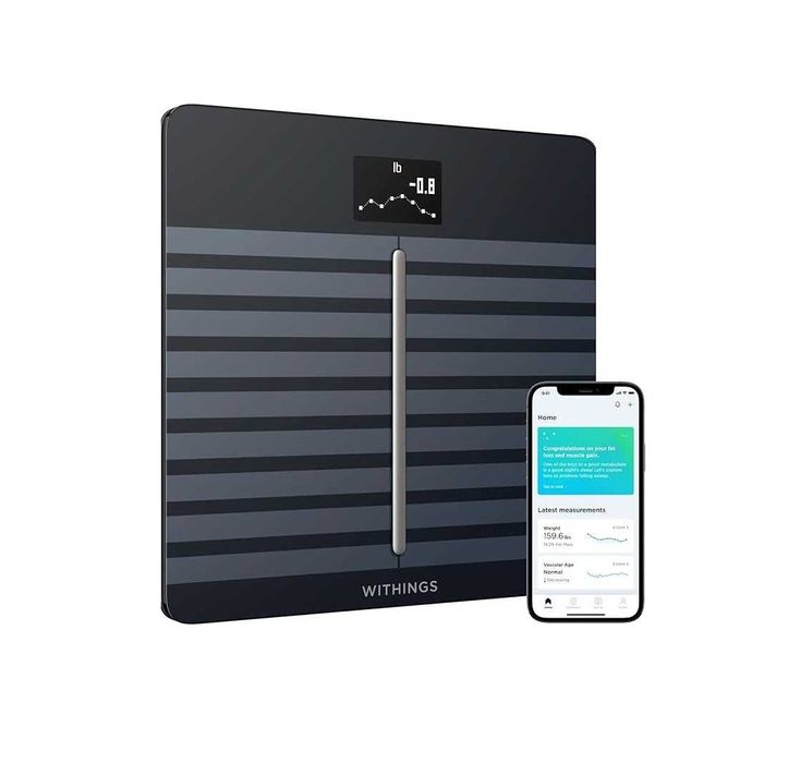 Withings Body Cardio – Умна везна с WiFi и Bluetooth, кардиоваскуларен мониторинг и анализ на телесния състав