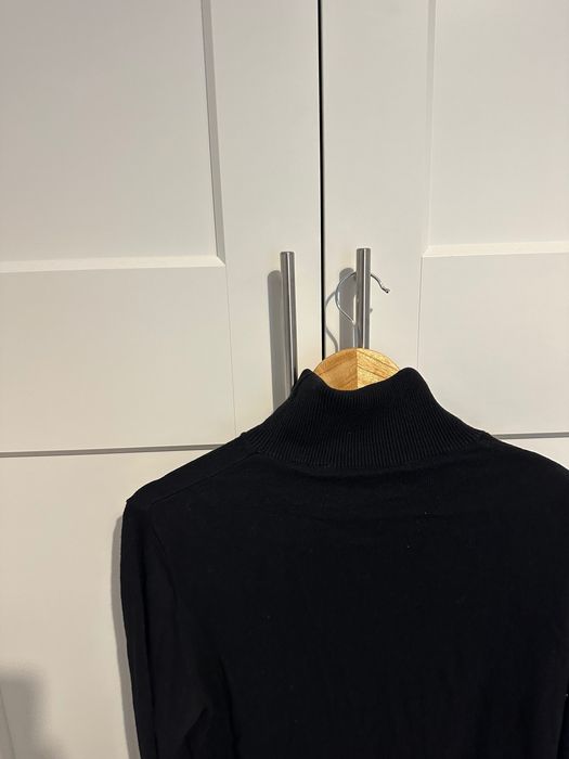 Pulover cu guler înalt, negru, bărbați, L, Product