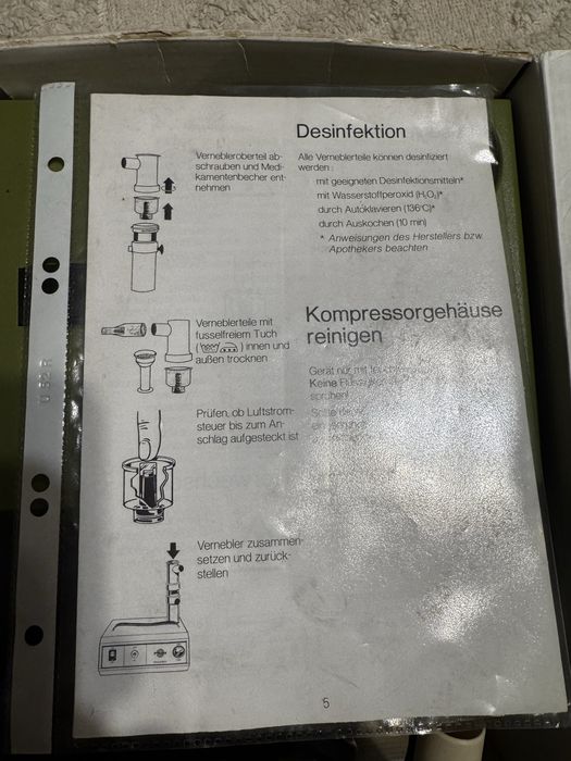 Aparat aerisol in stare foarte nuna