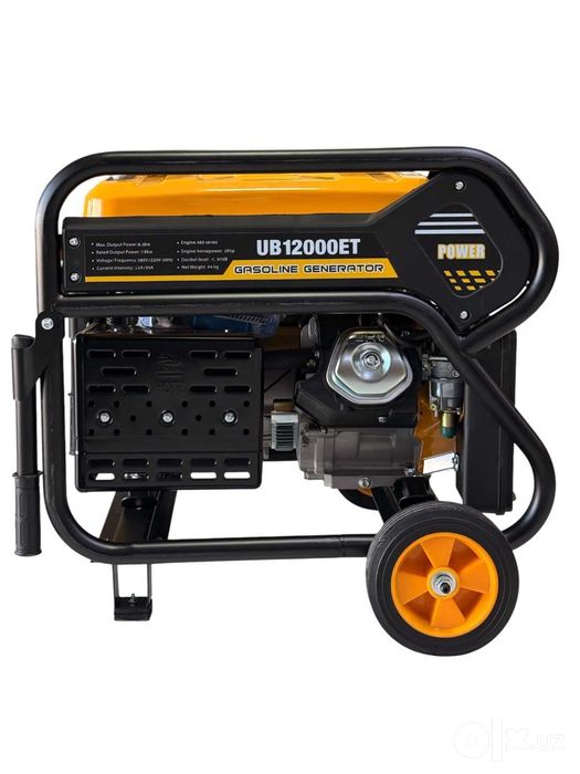 Бензиновый генератор трёхфазный Ubay UB-12000ET, 8,5 кВт, 380/220 В