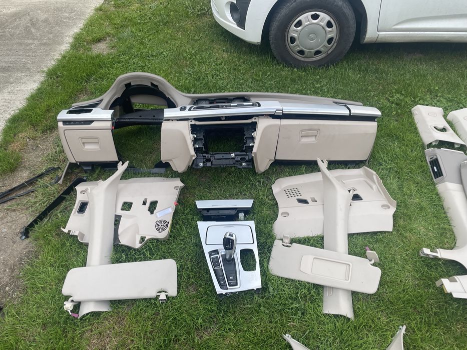 Plansa bord + airbag pasager BMW f01 f02 seria 7 hud bej