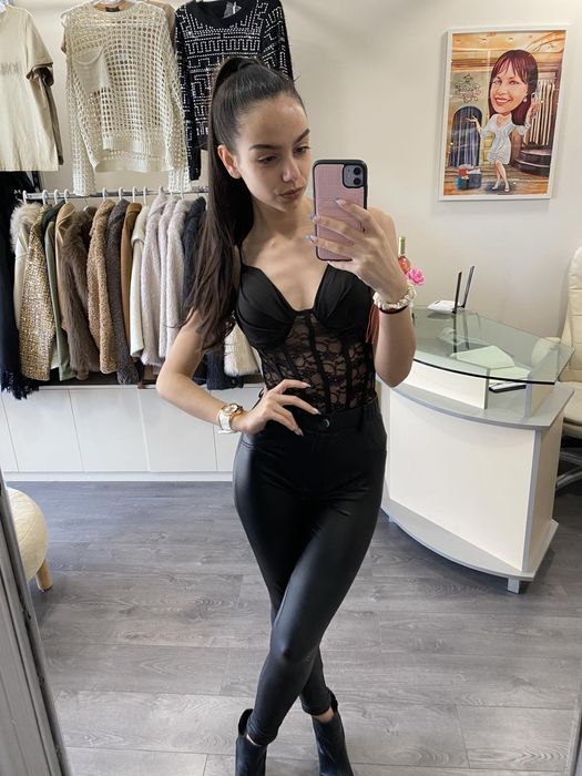 Дантелено боди универсален размер