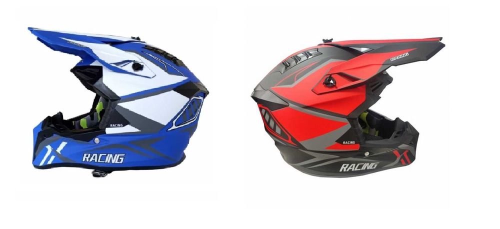 Каска Мотор Крос/АТВ/Бъги/Вело два Цвята