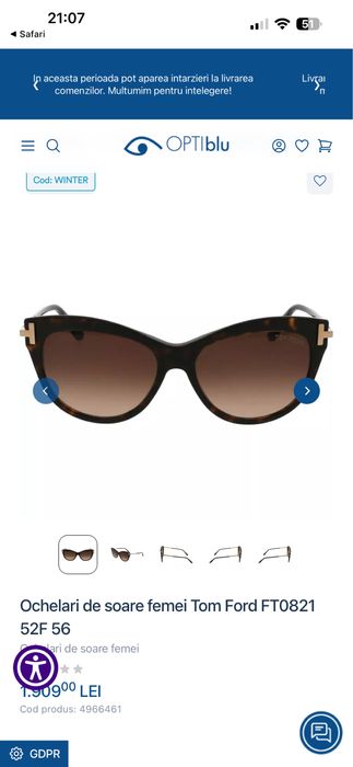Ochelari de soare Tom Ford