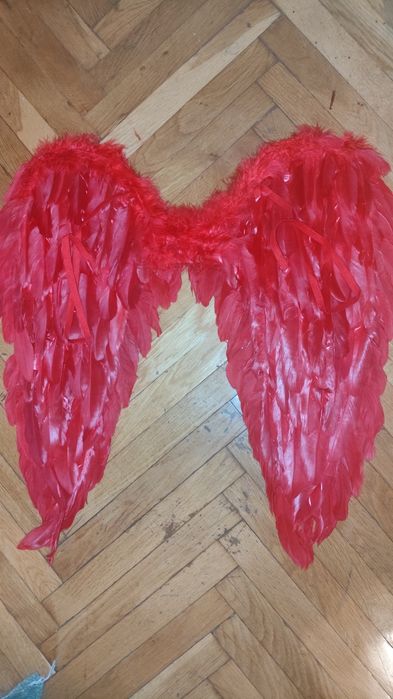 Ангелски крила, бели  ,размер 60/30см