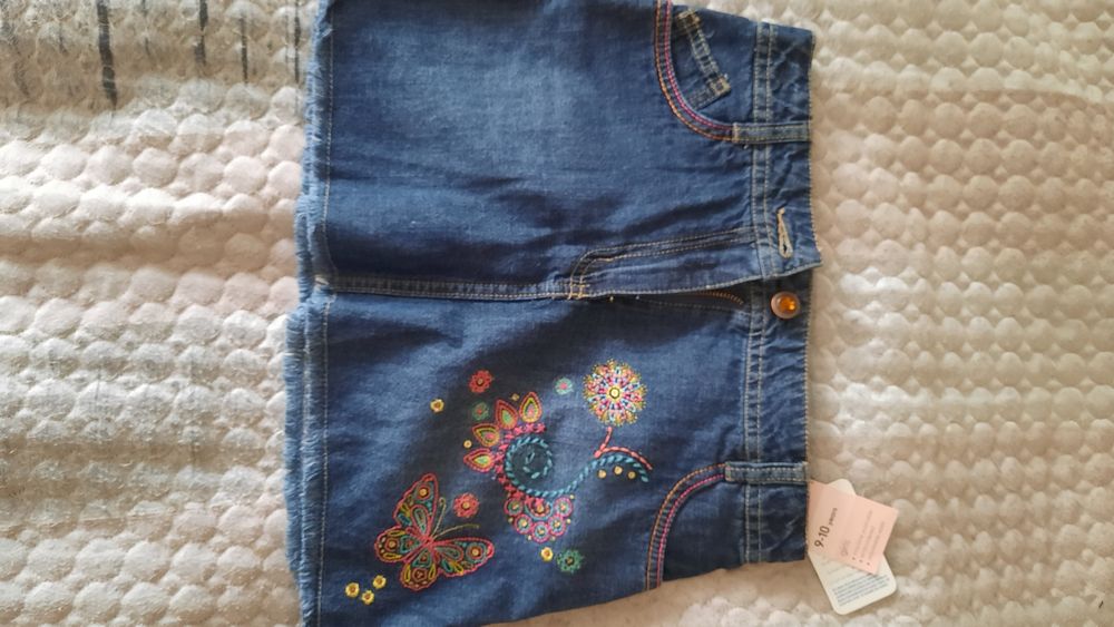 Джинсовая юбка на левочку