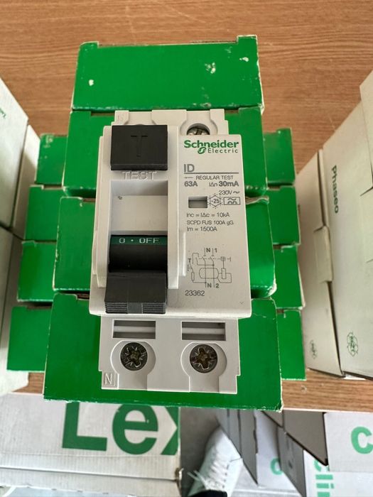 Intrerupator Diferential Tip AC Schneider Electric ID 2P 63A 30mA