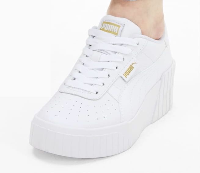 Puma, Cali Wedge. Кожаные кеды на платформе из США размер 40.5