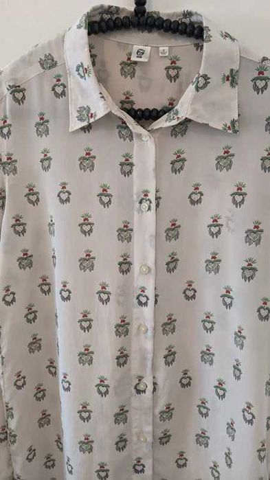 Celia Birtwell x Uniqlo копринена риза