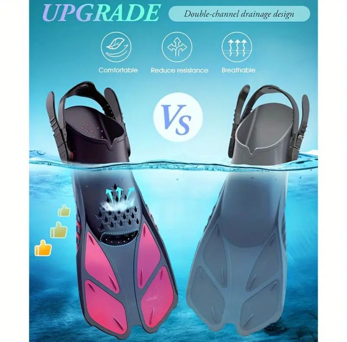 Комплект за гмуркане, шнорхелинг с плавници, маска и шнорхел + чанта